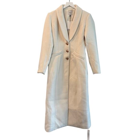 Reformation Eden Nipped Waist Coat White - Picture 5 of 12